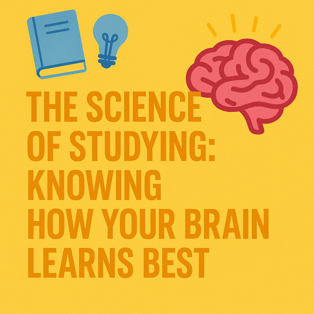 THE SCIENCE OF STUDYING: KNOWING HOW YOUR BRAIN LEARNS BEST