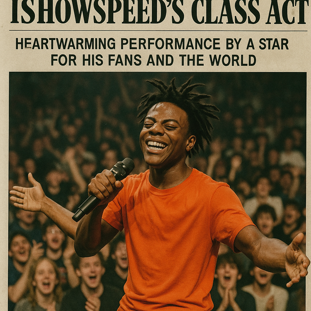ISHOWSPEED'S CLASS ACT: HEARTWARMING PERFORMANCED BY A STAR FOR HIS FANS AND THE WORLD