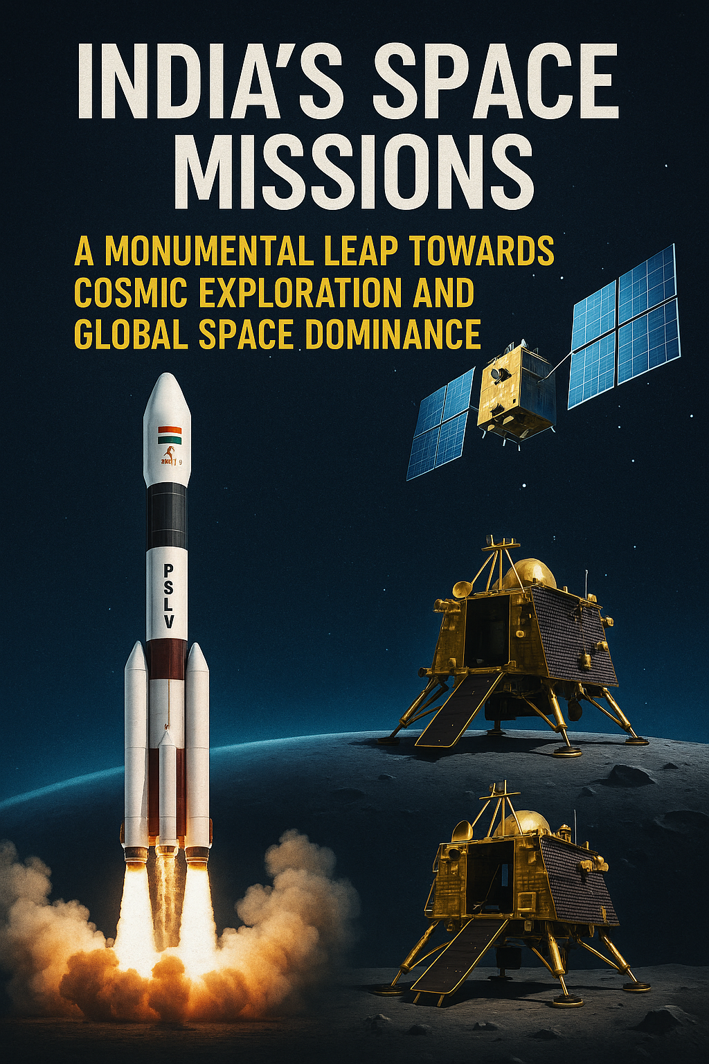 INDIA'S SPACE MISSIONS: A MONUMENTAL LEAP TOWARDS COSMIC EXPLORATION AND GLOBAL SPACE DOMINANCE